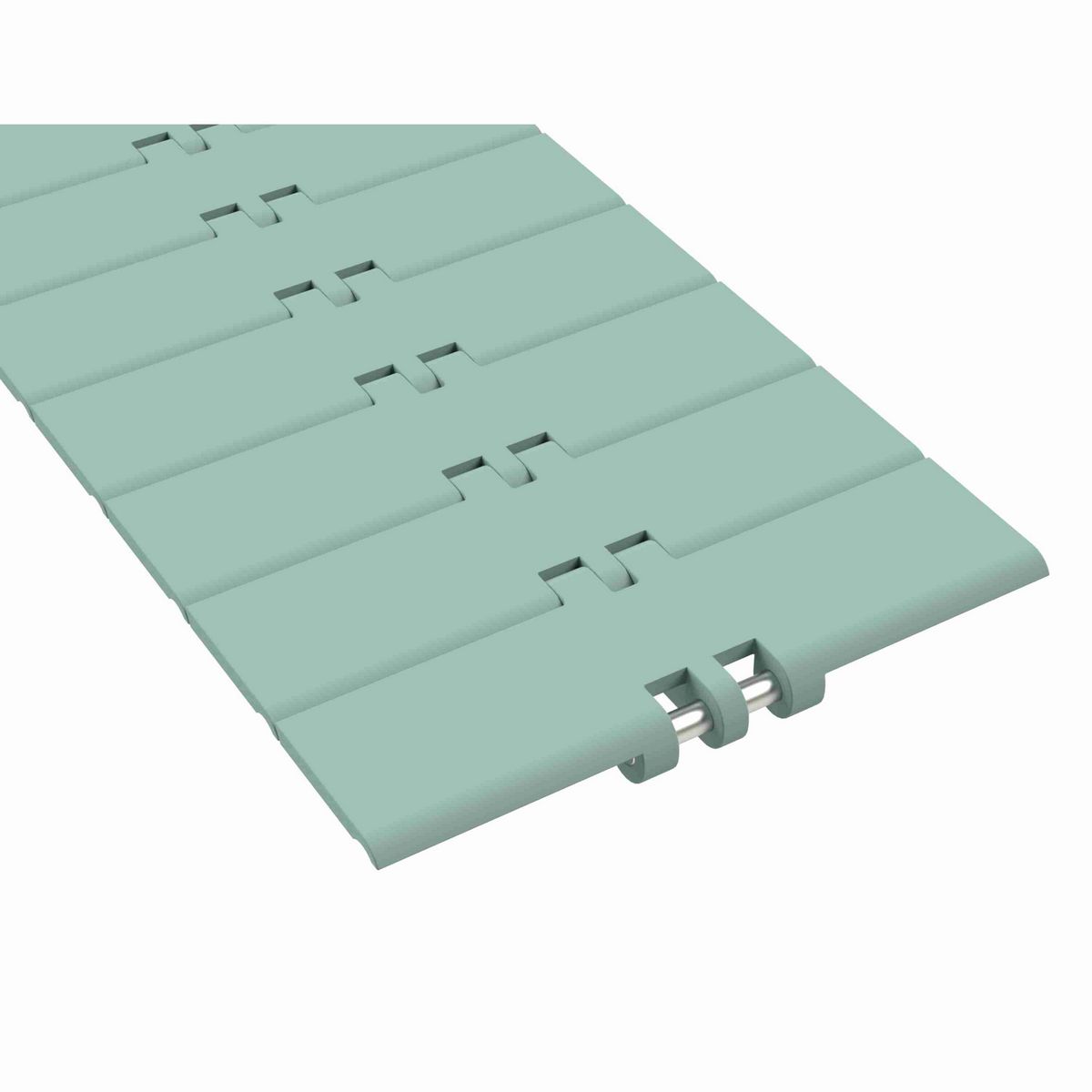 Rexnord 820 Straight Running Solid Top, Material: Heat Stabilized (Green), Width: 7.5in, Pitch: 1.5in - 81426855