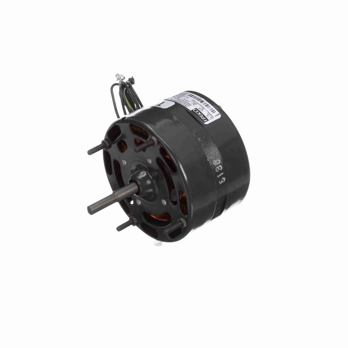 FASCO Fan and Blower Motor, 1/20 HP, 1 Ph, 60 Hz, 115 V, 1500 RPM, 1 Speed, 4.4" Diameter, OAO - D170