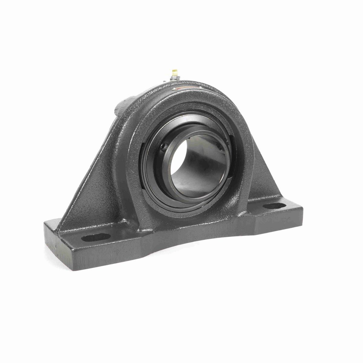 Sealmaster Mounted Cast Iron Four Bolt Pillow Block Ball Bearing - 52100 Bearing Steel, Black Oxided - Double Setscrew Lock - MSFPD-56