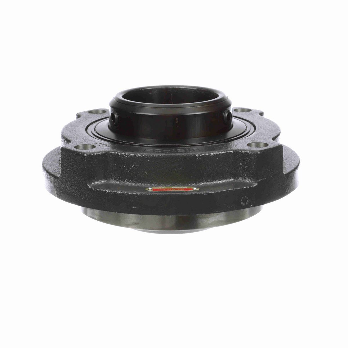 Sealmaster Mounted Cast Iron Flange Cartridge Ball Bearing - 52100 Bearing Steel, Black Oxided - Double Setscrew Lock - MFCD-64