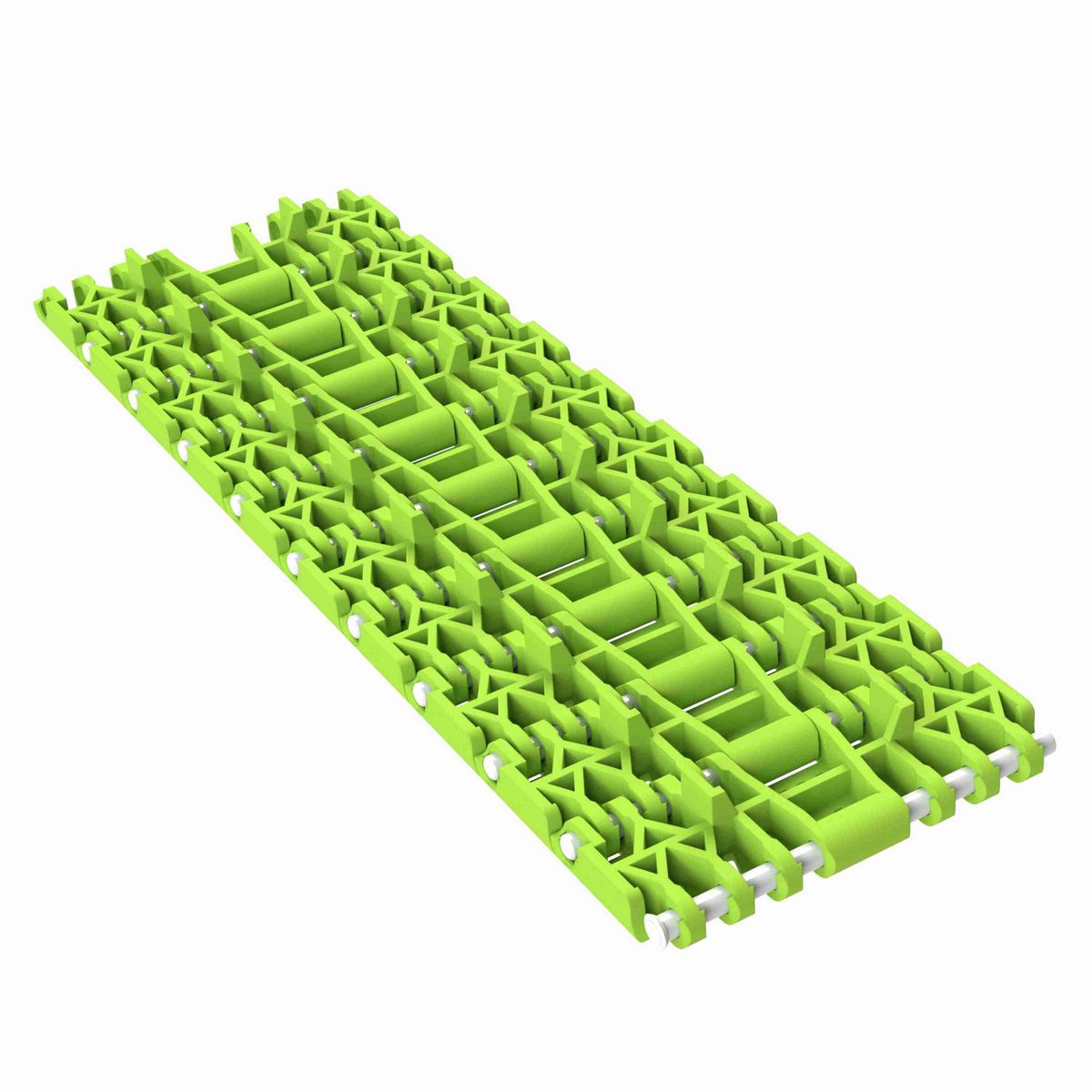 Rexnord 1001FG Straight Running Flush Grid, Material: Bright Lime-Green Dry PET Low Friction, Width: 84mm, Pitch: 1in - 876.38.64