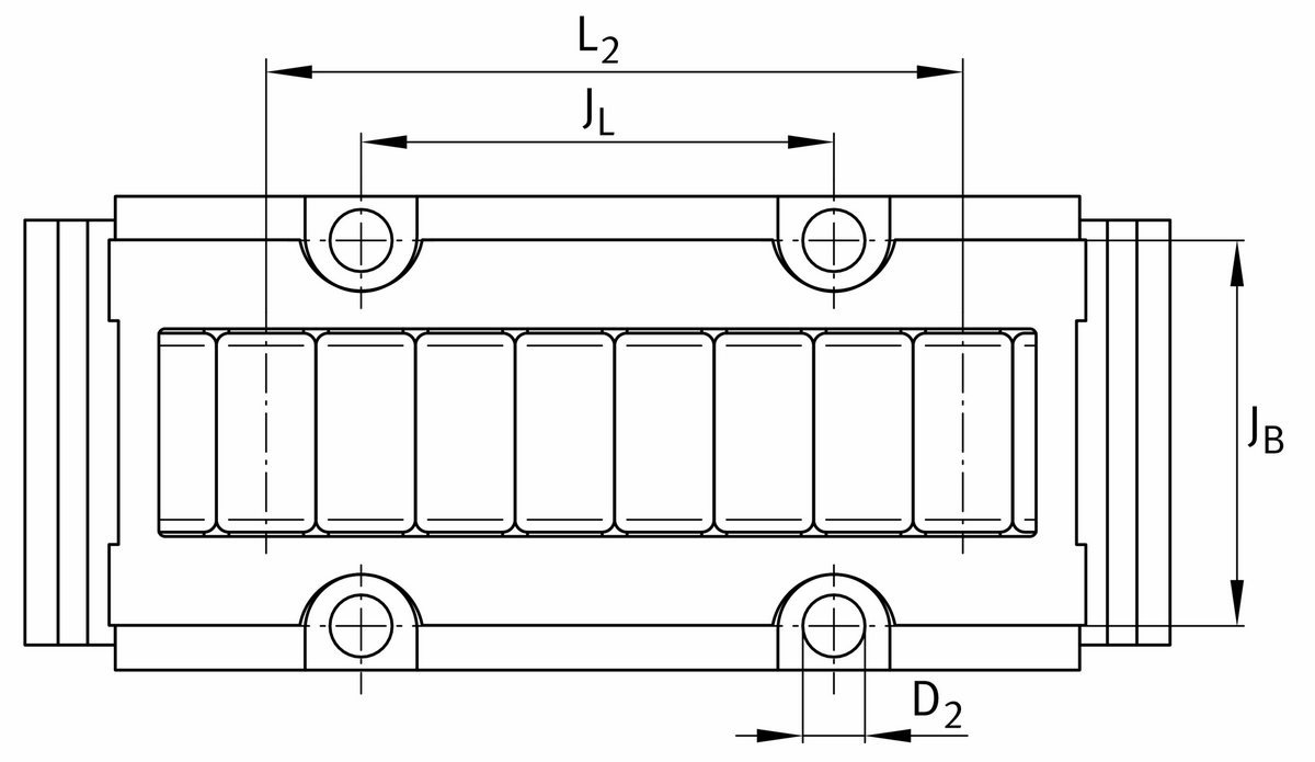 Роликовая линейная опора качения INA PR14182-PP
