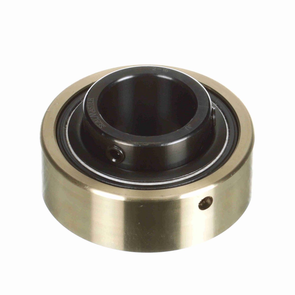 Sealmaster Mounted Insert Only Ball Bearing - 52100 Bearing Steel, Black Oxided - Setscrew Lock - AR-2-16