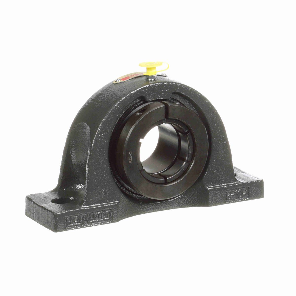 Sealmaster Mounted Cast Iron Two Bolt Low Base Pillow Block Ball Bearing - 52100 Bearing Steel, Black Oxided - Concentric Lock - NPL-27TC