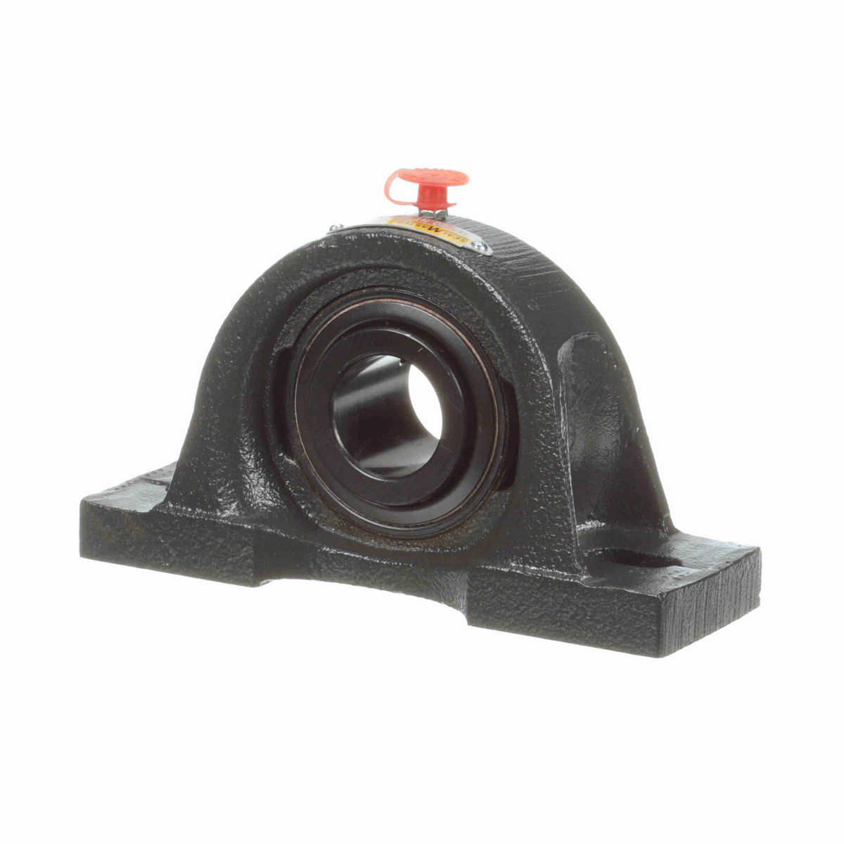 Sealmaster Mounted Cast Iron Two Bolt Pillow Block Ball Bearing - 52100 Bearing Steel, Black Oxided - Setscrew Lock - High Temperature - MP-20 HT