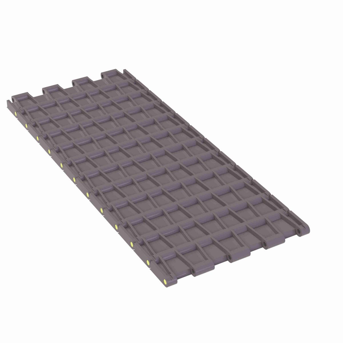 Rexnord 5705 Straight Running Solid Top, Material: Brown High Performance, Width: 7.5in, Pitch: 1.5in - 81416724