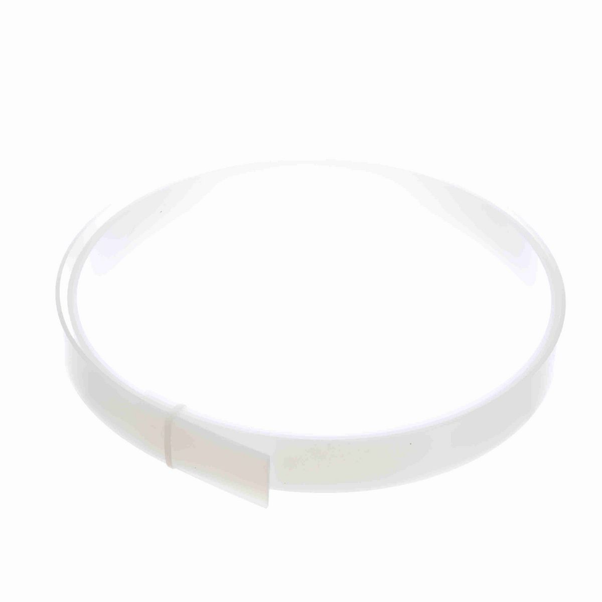 System Plast Rectangular Wear Strip: 0.13"W X 1.5"H X 120"L White UHMW-PE - HS-0224-10