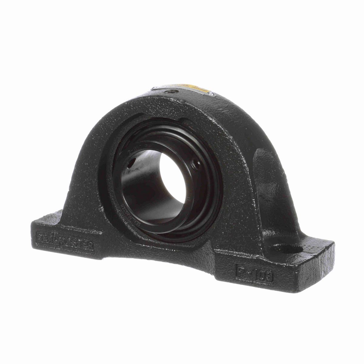 Sealmaster Mounted Cast Iron Two Bolt Pillow Block Ball Bearing - 52100 Bearing Steel, Black Oxided - Setscrew Lock - Reduced Maintenance - Lubed for Life - NP-31C RM