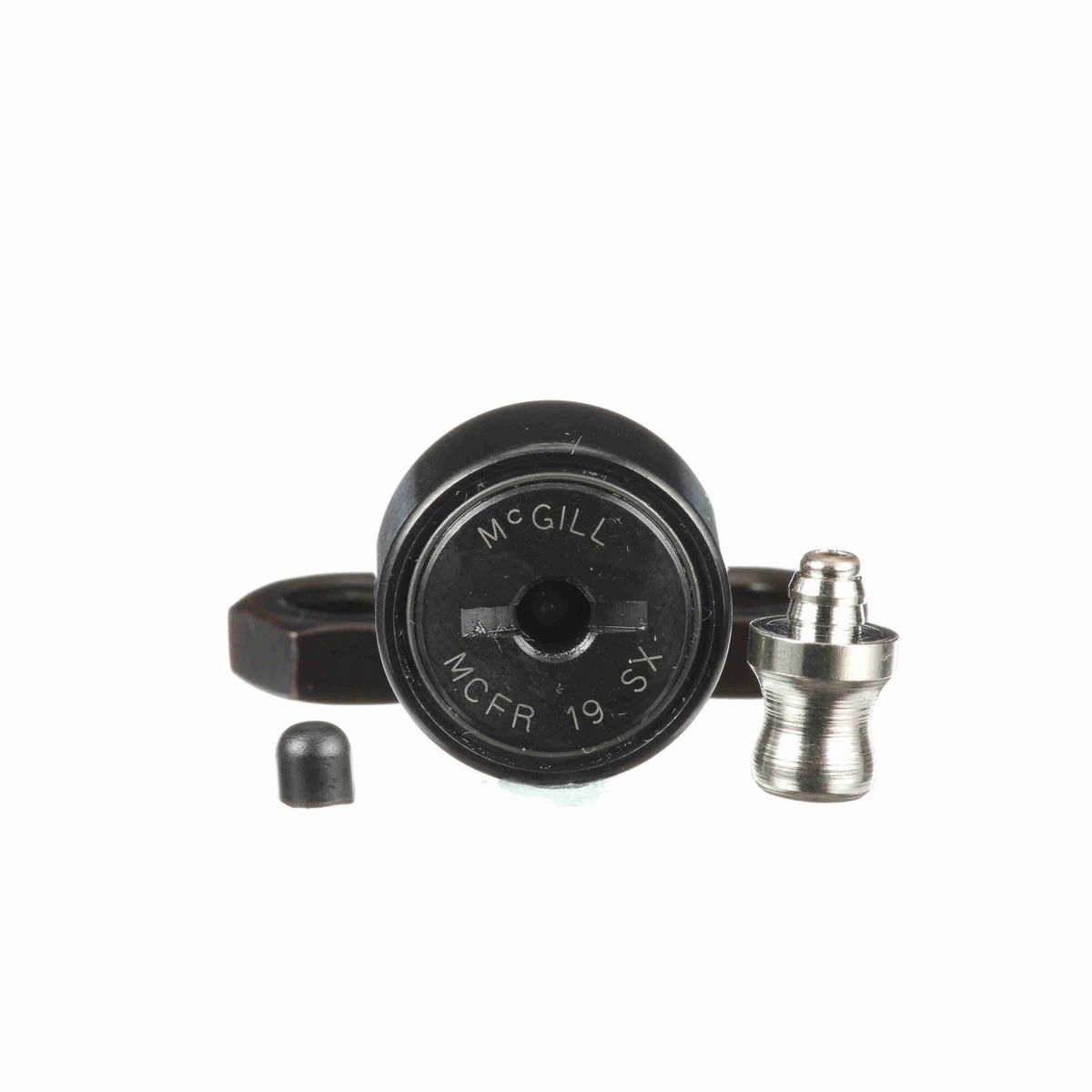 Опорный ролик с цапфой McGill CAMROL MCFR 19 SX, цилиндрический, с уплотнением, со шлицем под отвёртку, метрический