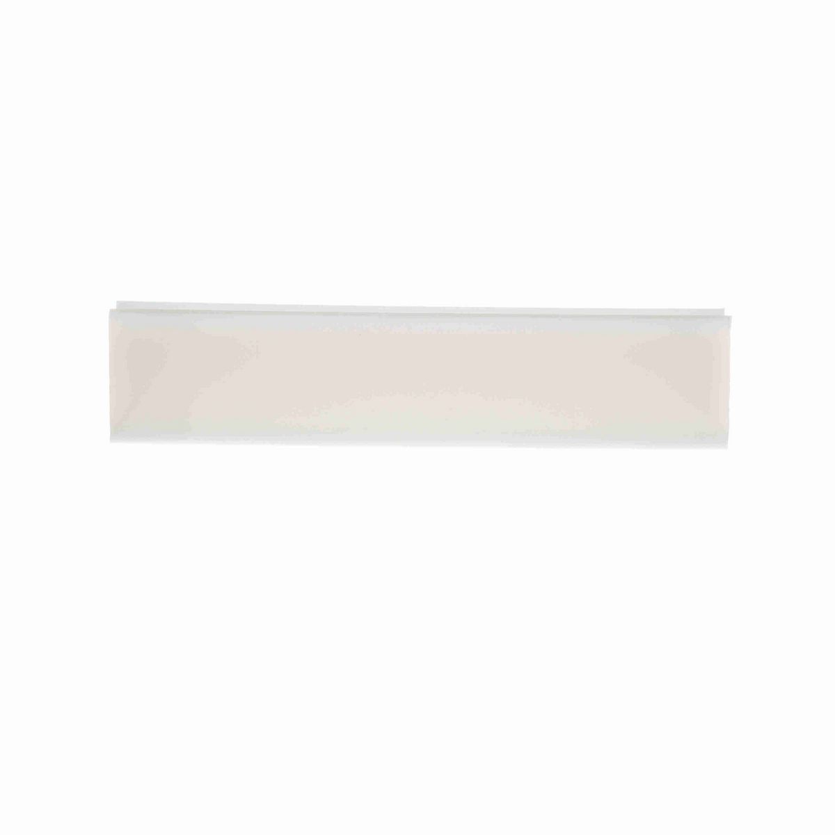System Plast Tube Cover: 1.22"W X 1.23"H X 120"L White UHMW-PE - VG-P1X1BC-10