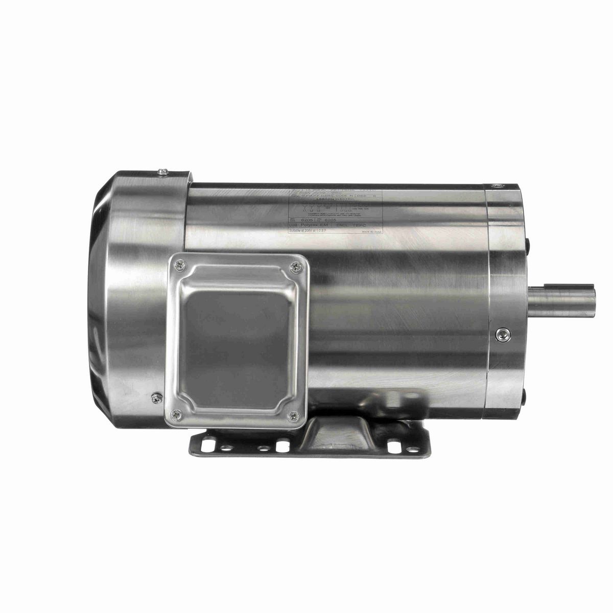 LEESON SST Duck™ General Purpose Motor, 1 & 0.75 HP, 3 Ph, 60 & 50 Hz, 208-230/460 & 190/380 V, 1800 & 1500 RPM, 143TC Frame, TEFC - 191487.00