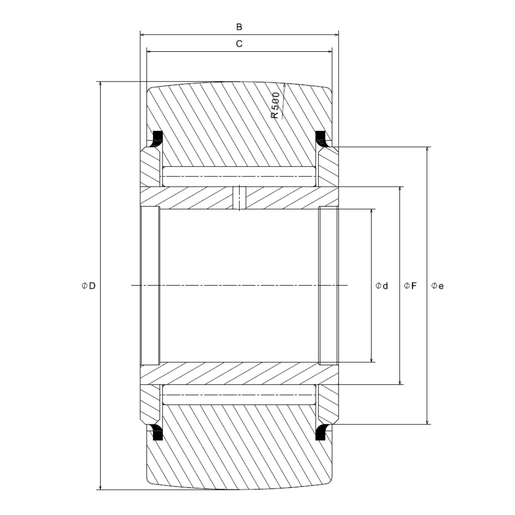 Опорный ролик с внутренним кольцом NTN NATV35LL/3AS