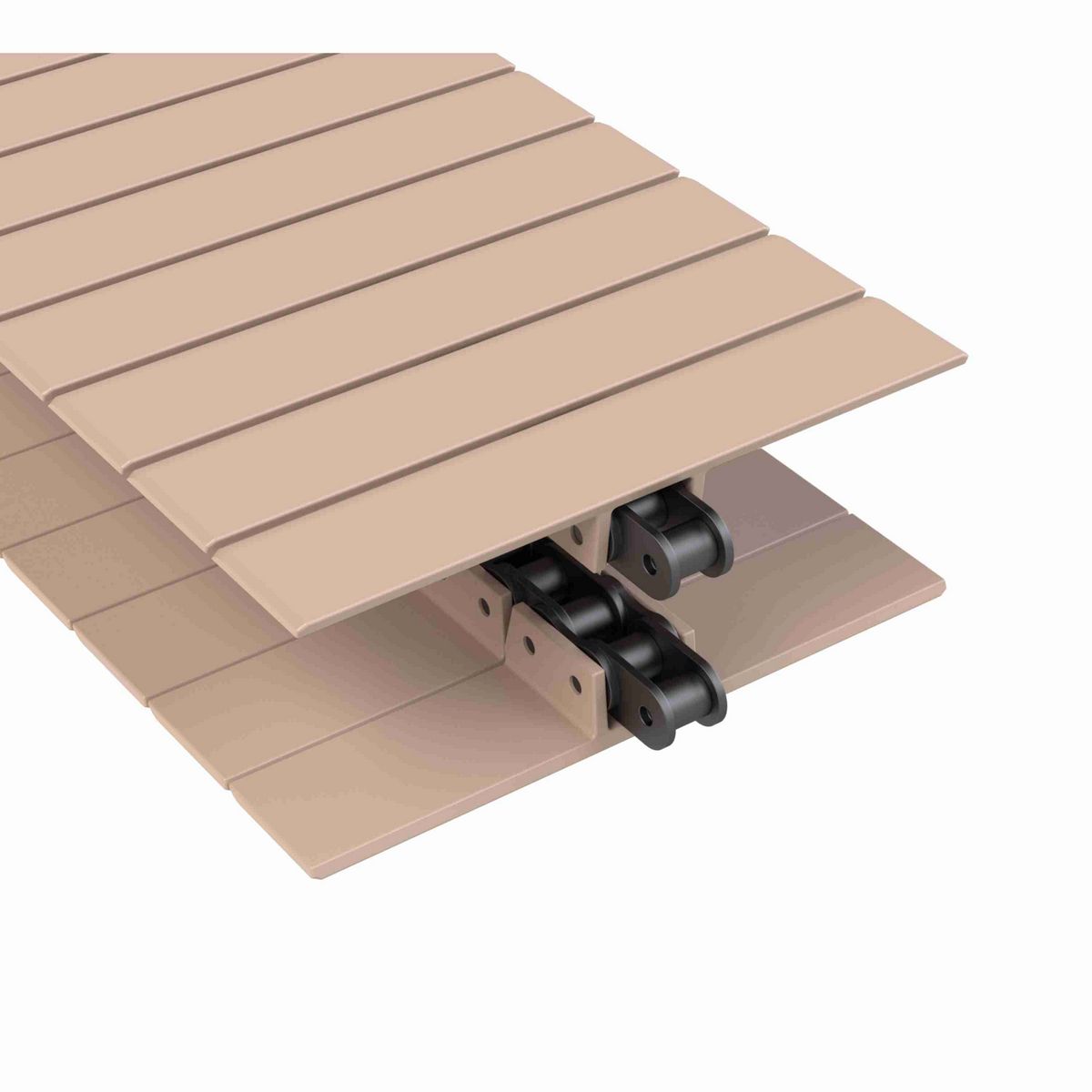 Rexnord 963 Straight Running Solid Top, Material: Tan Low Friction, Width: 7.5in, Pitch: 1.5in - LF963K7-1/2