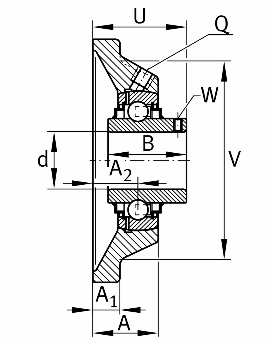 Фланцевый корпус INA RCJY35-XL-N (RCJY35-N)