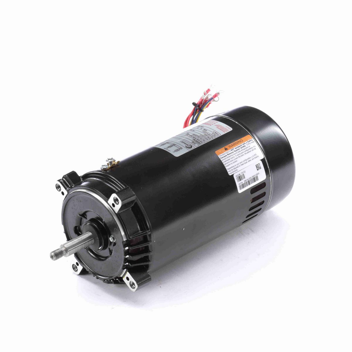 Century Pool Pump Motor, 1 1/2 HP, 3 Ph, 60 Hz, 208-230/460 V, 3600 RPM, 56J Frame, ODP - T3152