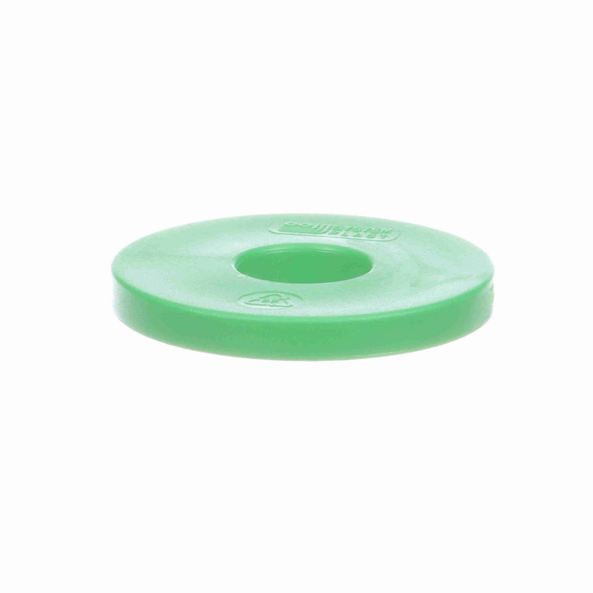 System Plast Flange; OD: 60-mm, Shaft Dia: 20-mm, Length: 7.25-mm, Color: Green - F-60B20ML7-PPG