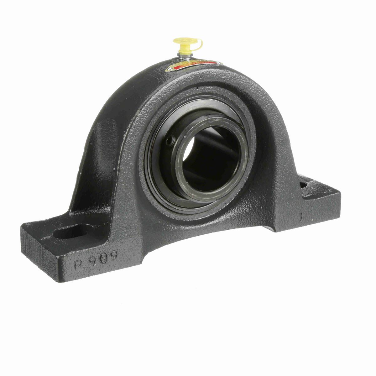 Sealmaster Mounted Cast Iron Two Bolt Pillow Block Ball Bearing - 52100 Bearing Steel, Black Oxided - Double Setscrew Lock - MSPD-31