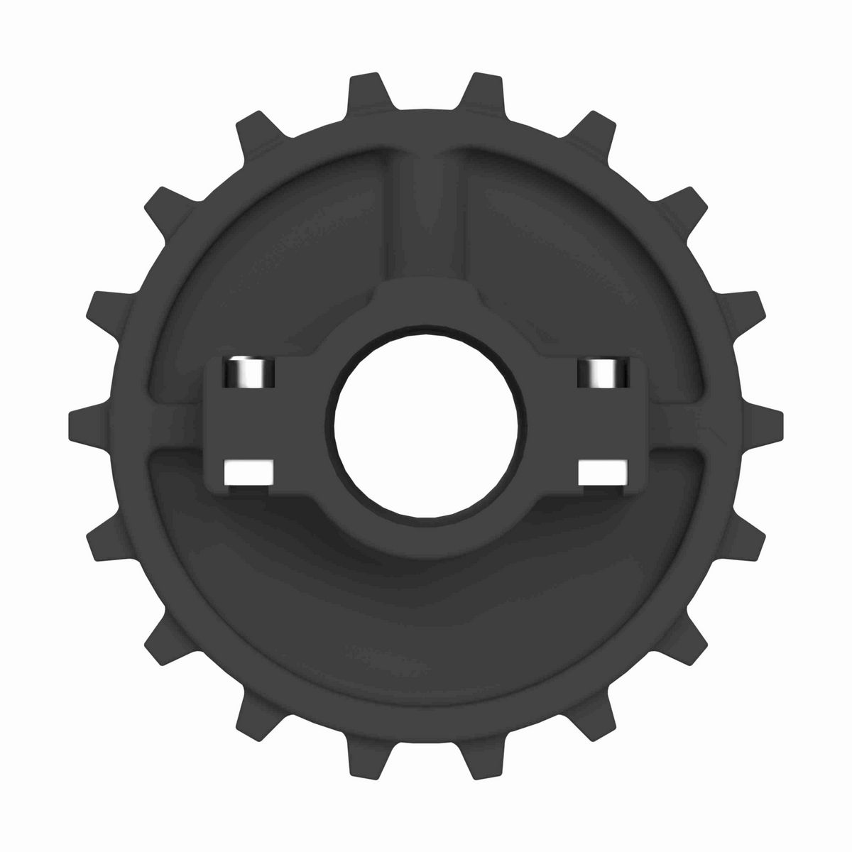 Rexnord 7700 Series Split Molded Nylon Sprocket with 18 Teeth and 40mm Round Idler Bore - 614-60-41