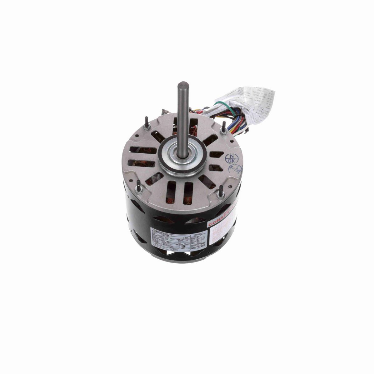 Century MASTERFIT™ Fan and Blower Motor, 3/4 MAX HP, 1 Ph, 60 Hz, 115 V, 1075 RPM, 4 Speed, 48 Frame, OAO - FDL6002