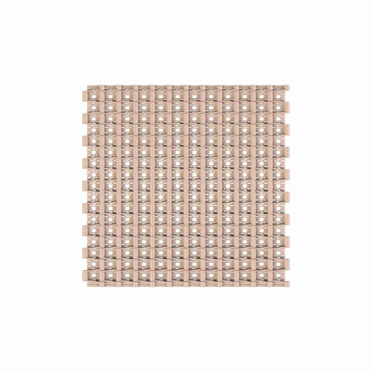 Rexnord 4707 Straight Running Raised Rib, Material: Tan Low Friction, Width: 18in, Pitch: 1.5in - LF4707-18