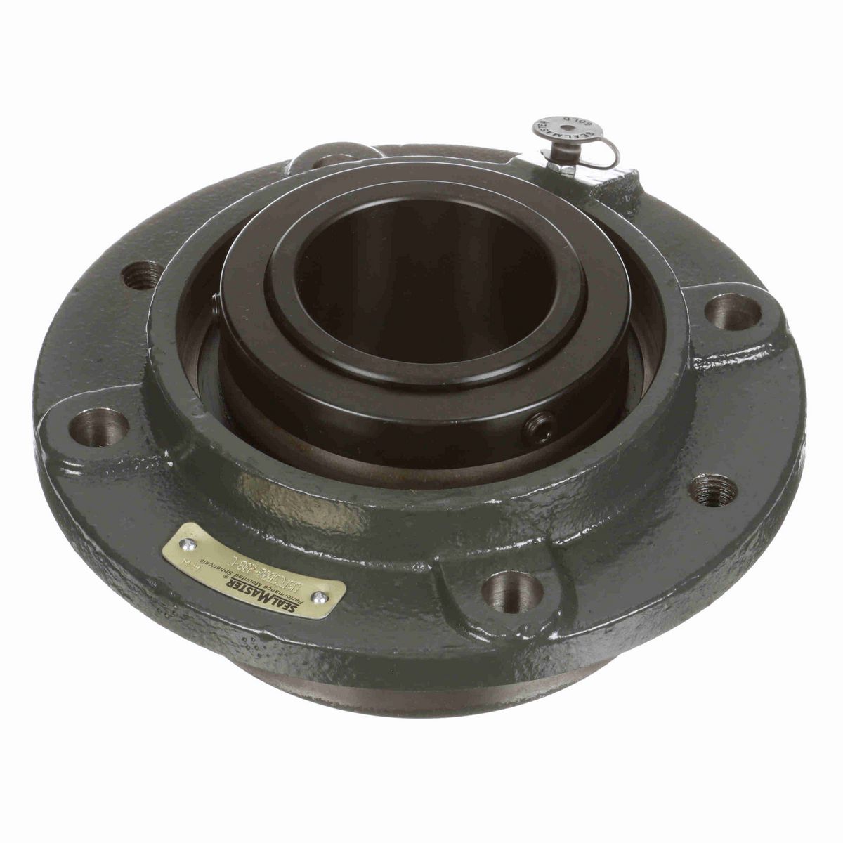 Sealmaster Mounted Cast Iron Piloted Flange Spherical Roller - 52100 Bearing Steel, Black Oxided - Collar Mount Lock - USFC5000-208-C