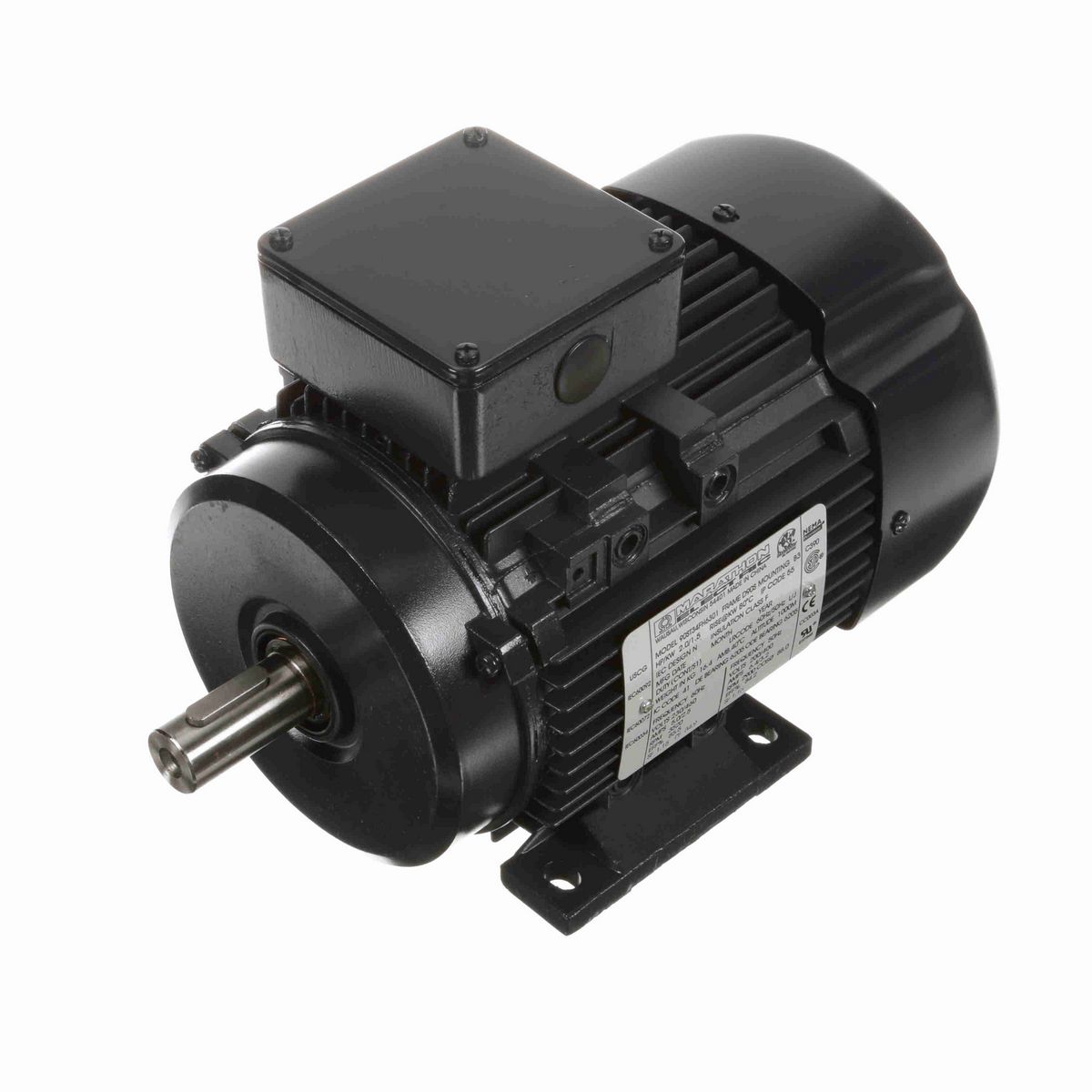 LEESON Aluminium Motor, 2 & 2 HP, 3 Ph, 60 & 50 Hz, 230/460 & 200/400 V, 3600 & 3000 RPM, 90S Frame, TEFC - R318A