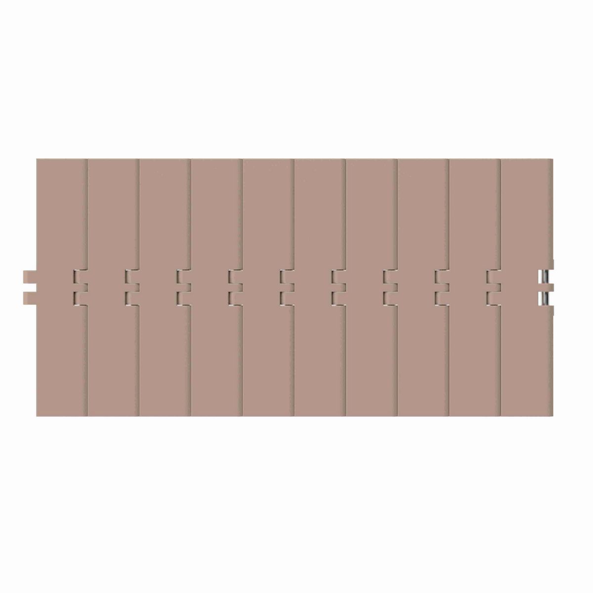 Rexnord 831 Straight Running Solid Top, Material: Tan Low Friction, Width: 7.5in, Pitch: 1.5in - LF831K7-1/2