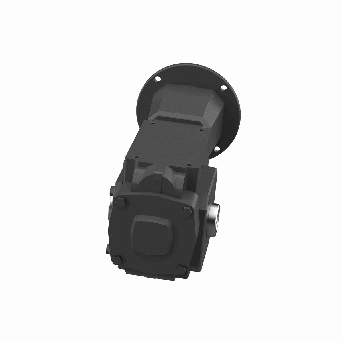 Hub City HERA Gear Reducer HERA Cast Iron Helical-Hypoid Reducer - HERA45PS 15.60 143TC 1.250