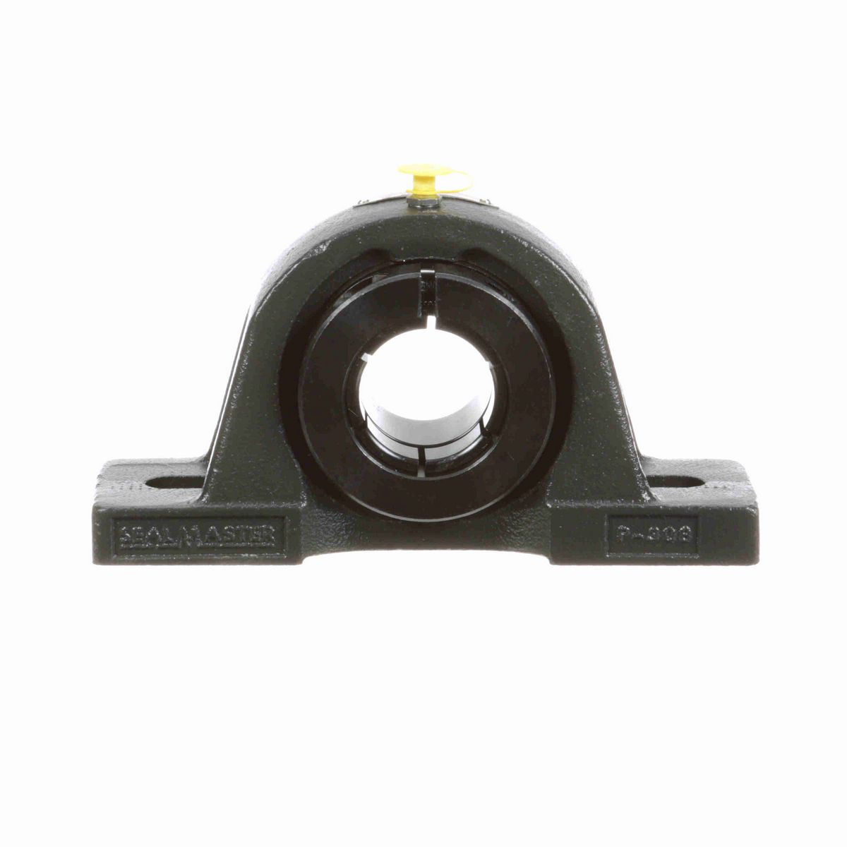 Sealmaster Mounted Cast Iron Two Bolt Pillow Block Ball Bearing - 52100 Bearing Steel, Black Oxided - Concentric Lock - MP-28T