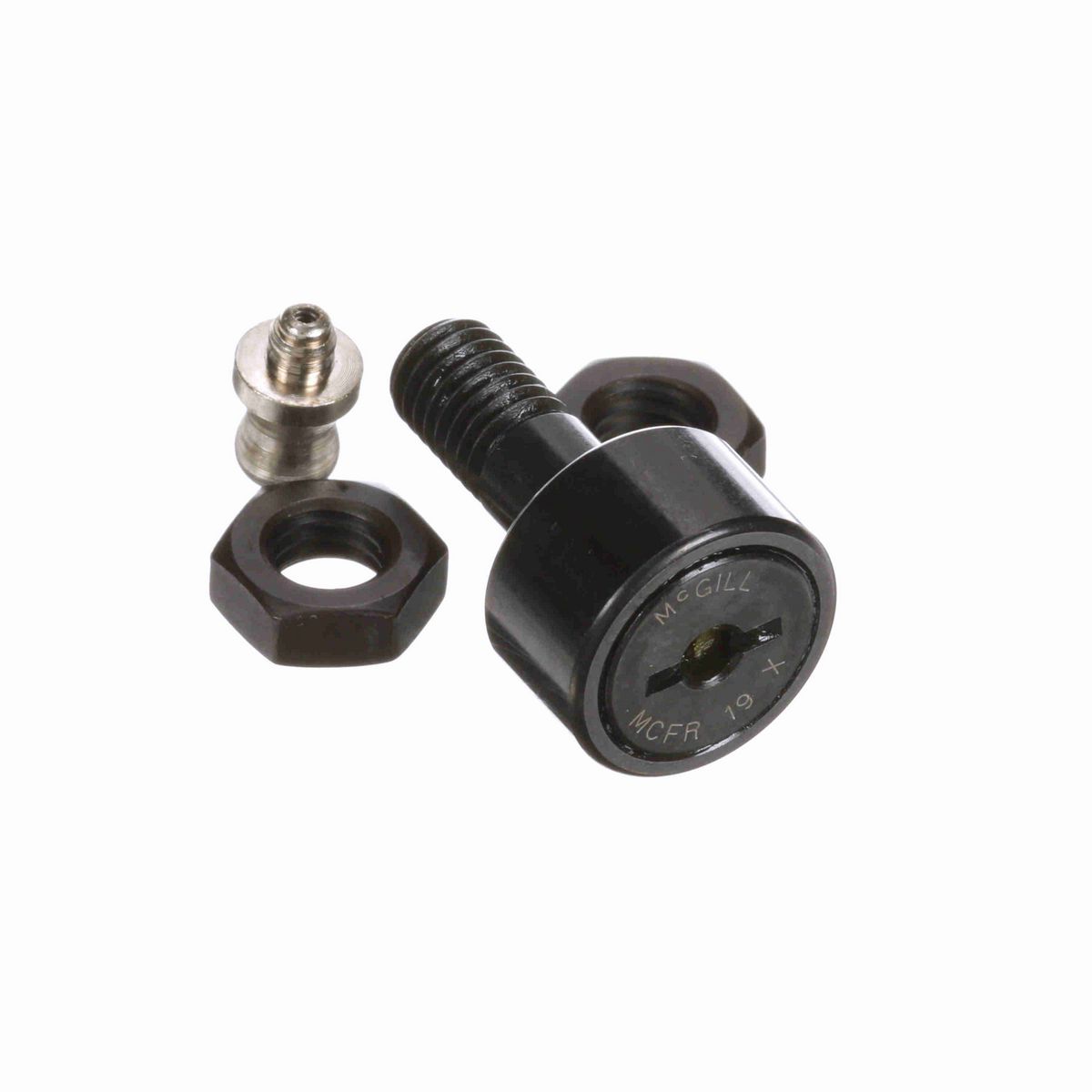 Опорный ролик с цапфой McGill CAMROL MCFR 19 X, цилиндрический, со шлицем под отвёртку, метрический