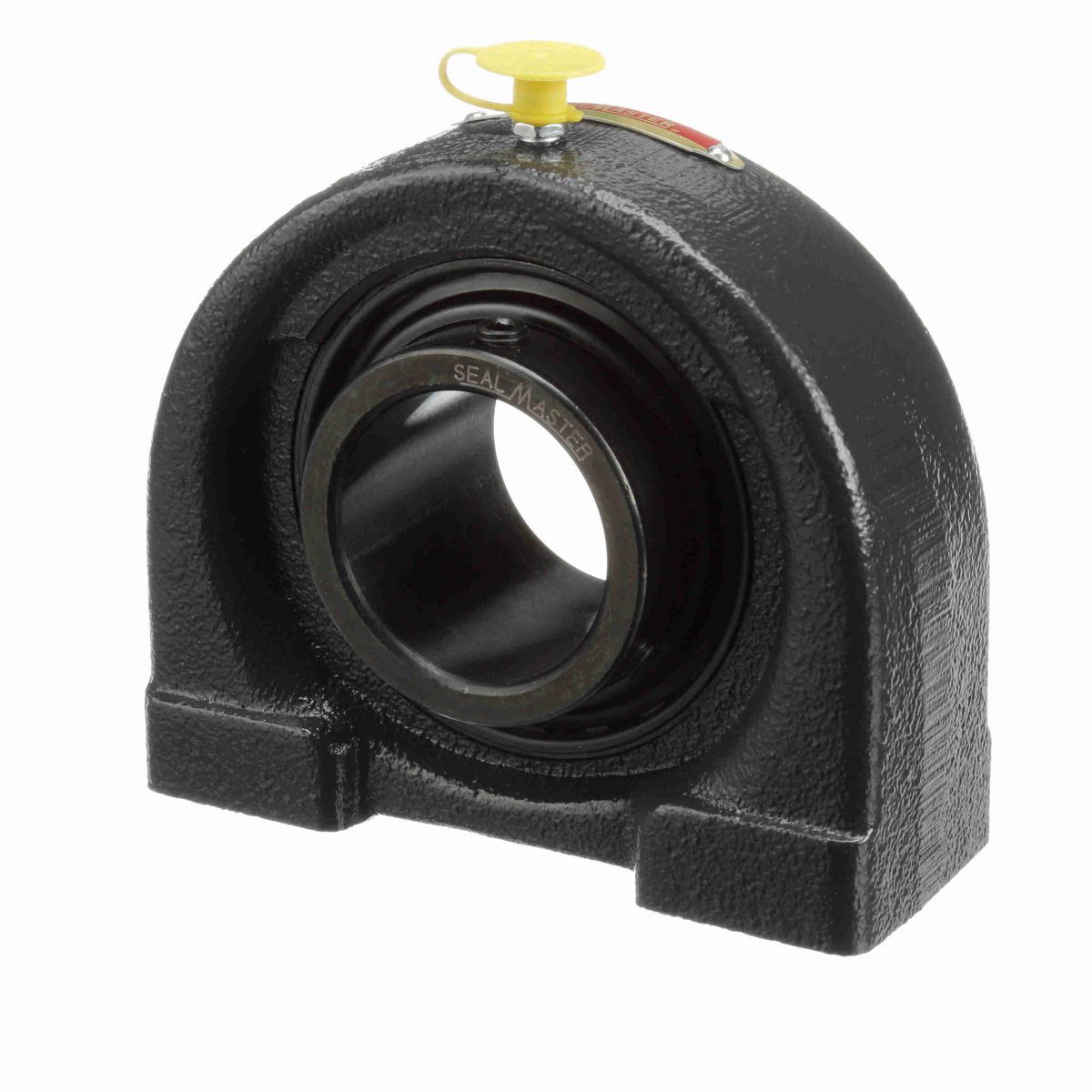 Sealmaster Mounted Cast Iron Tapped Base Pillow Block Ball Bearing - 52100 Bearing Steel, Black Oxided - Setscrew Lock - TB-31C