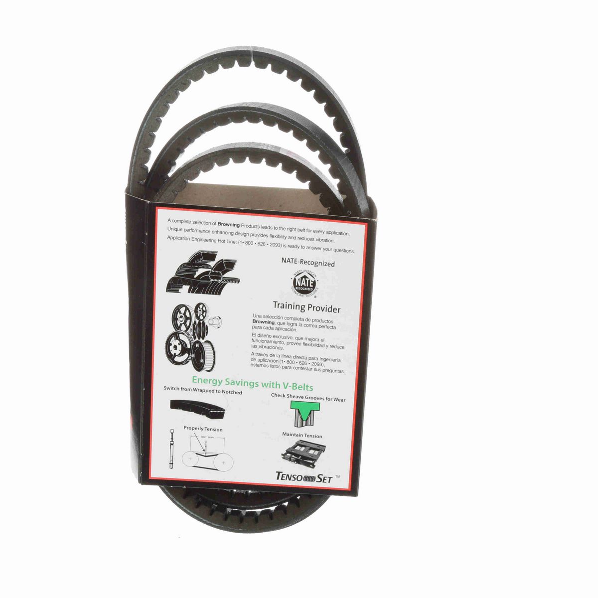 Browning EPDM Notched Belt 98% Efficient - AX67