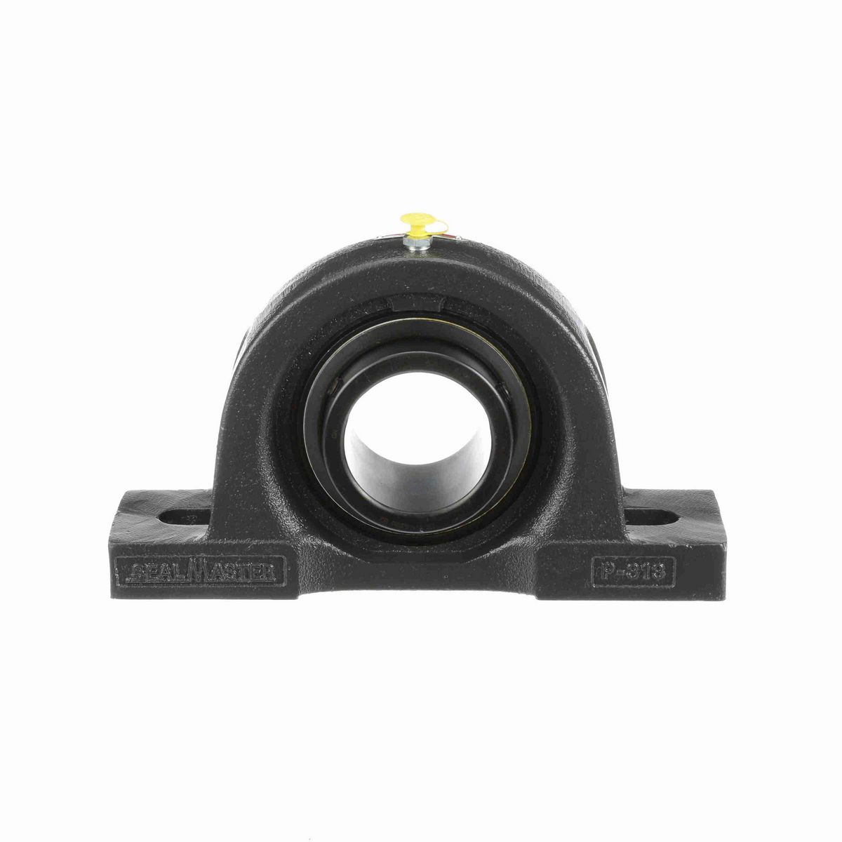 Sealmaster Mounted Cast Iron Two Bolt Pillow Block Ball Bearing - 52100 Bearing Steel, Black Oxided - Setscrew Lock - MP-48