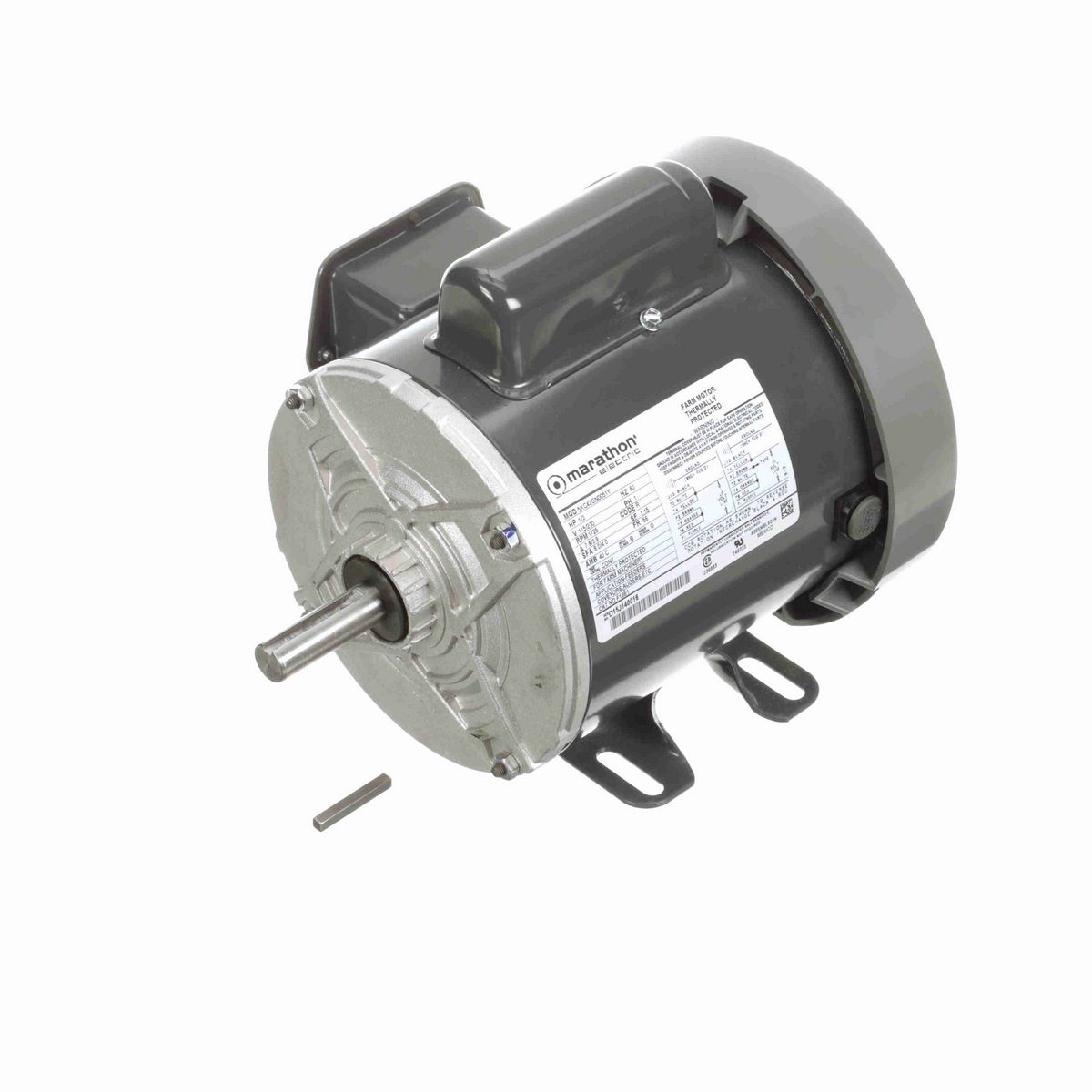 LEESON General Purpose Farm Duty Motor, 0.33 HP, 1 Ph, 60 Hz, 115/230 V, 1800 RPM, 56 Frame, TEFC - F13E1