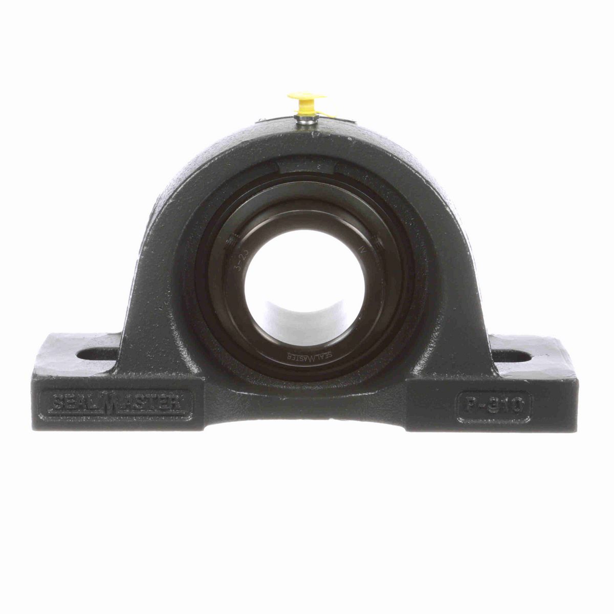 Sealmaster Mounted Cast Iron Two Bolt Pillow Block Ball Bearing - 52100 Bearing Steel, Black Oxided - Setscrew Lock - Air Handling Housing Fit, Noise Tested - MP-35 CXU