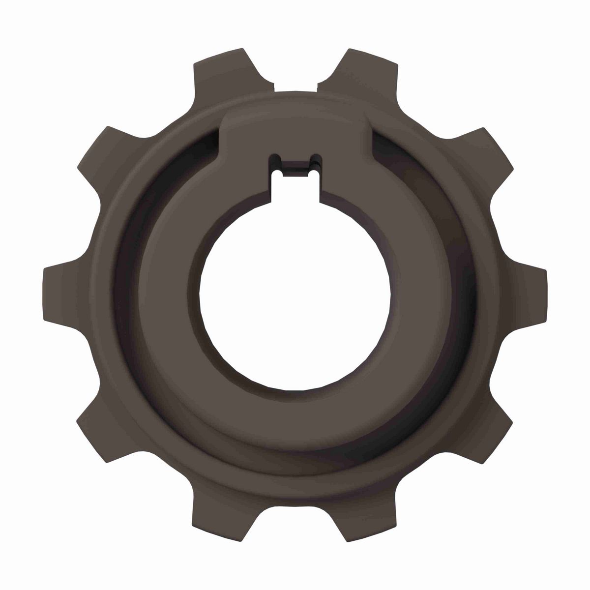 Rexnord 5930 Series Solid One Piece Molded Acetal Sprocket and a 10 Teeth with 25mm Round Shaft-Ready Bore with Keyway & Setscrew - 10334679