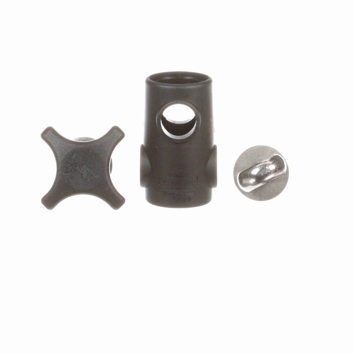 System Plast Cross Block for 5/8-in round x 5/8-in round w/ 1 Knob and 1 Nut - VG-621NK-58-58