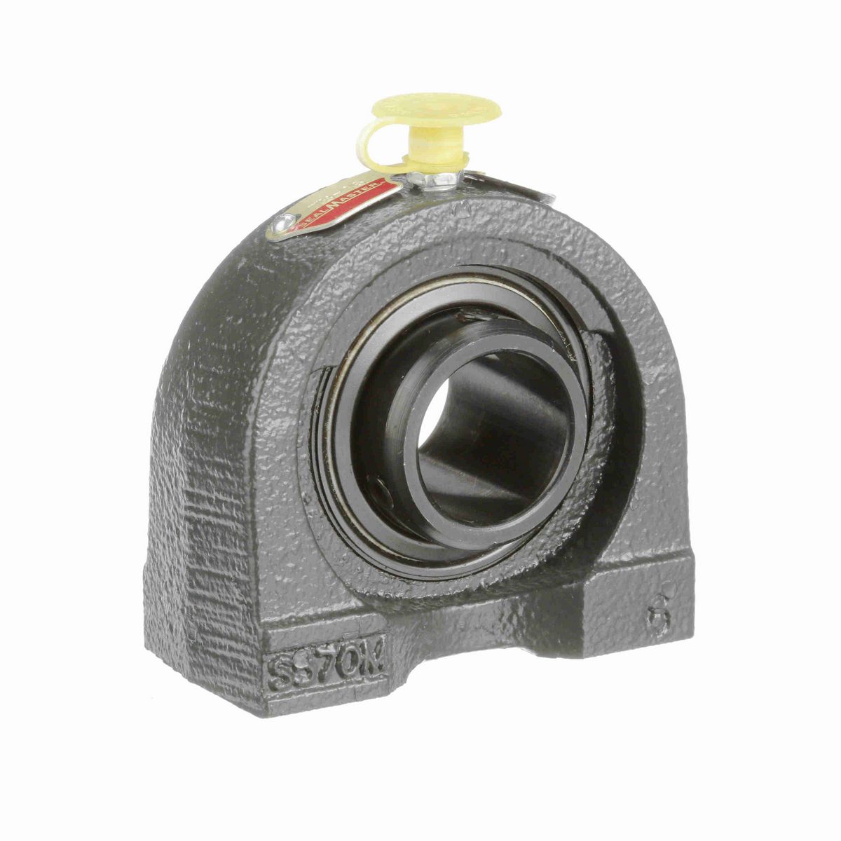 Sealmaster Mounted Cast Iron Tapped Base Pillow Block Ball Bearing - 52100 Bearing Steel, Black Oxided - Setscrew Lock - TB-21
