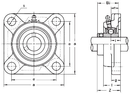 Подшипниковый узел ASAHI type MUCF 200, MUCF 208 [505221]
