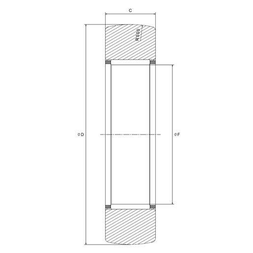Опорный ролик без внутреннего кольца NTN RNAB205