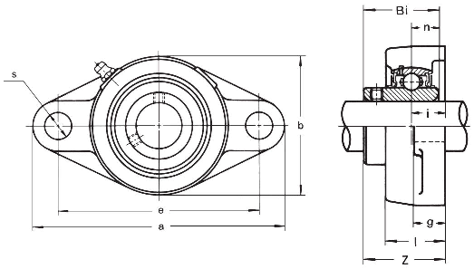 Подшипниковый узел ASAHI type MUCNFL 200, MUCNFL 205 [502251]