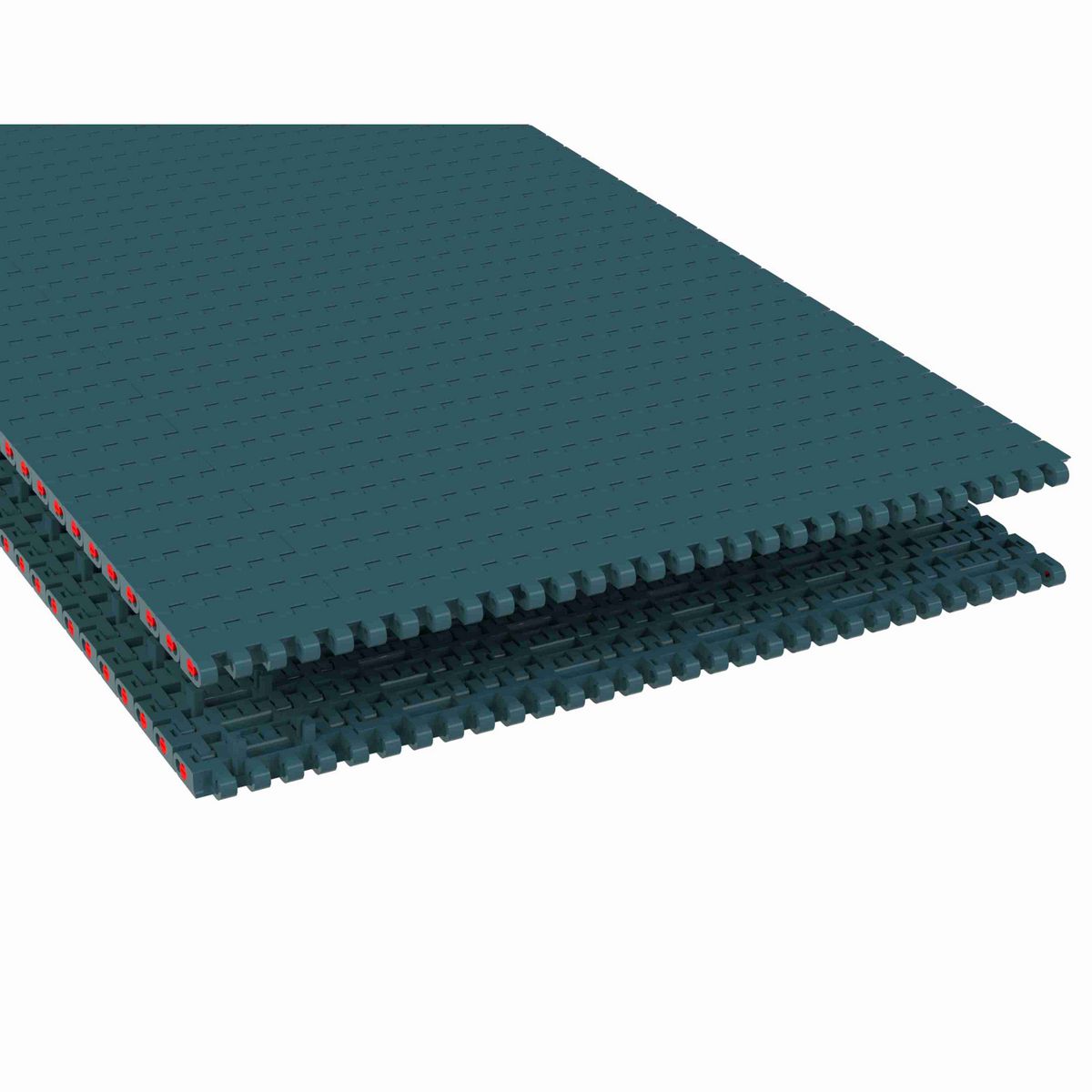 Rexnord 1005FT Straight Running Solid Top, Material: Green Low Friction Acetal, Width: 510mm, Pitch: 1in - 877.01.15