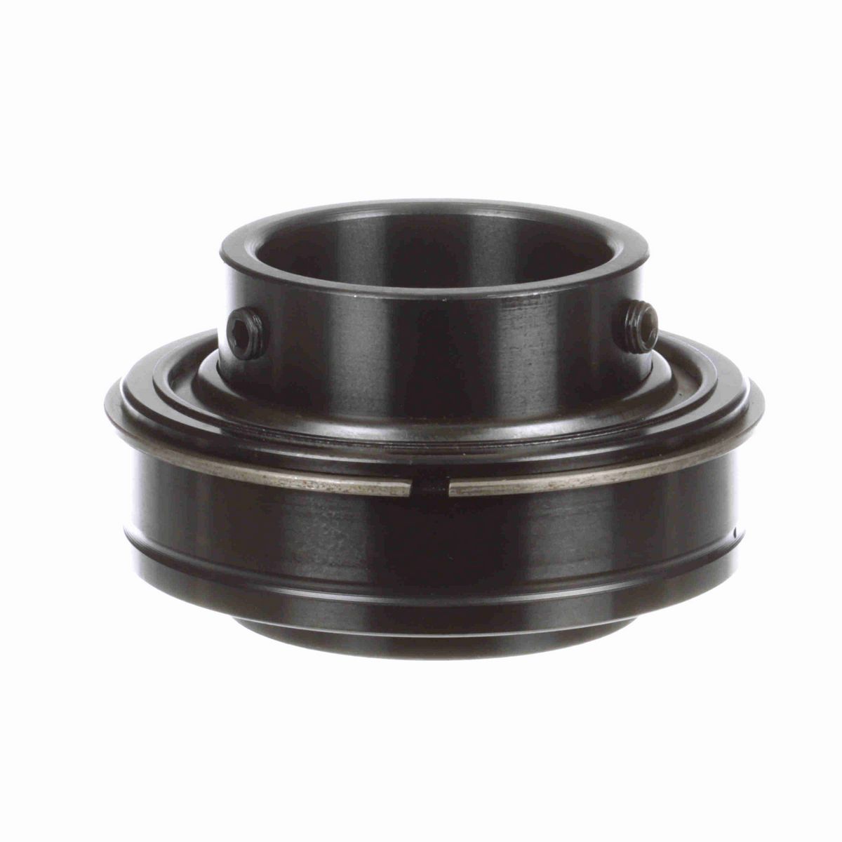 Sealmaster Mounted Insert Only Ball Bearing - 52100 Bearing Steel, Black Oxided - Setscrew Lock - High Contamination - ER-39 DRT