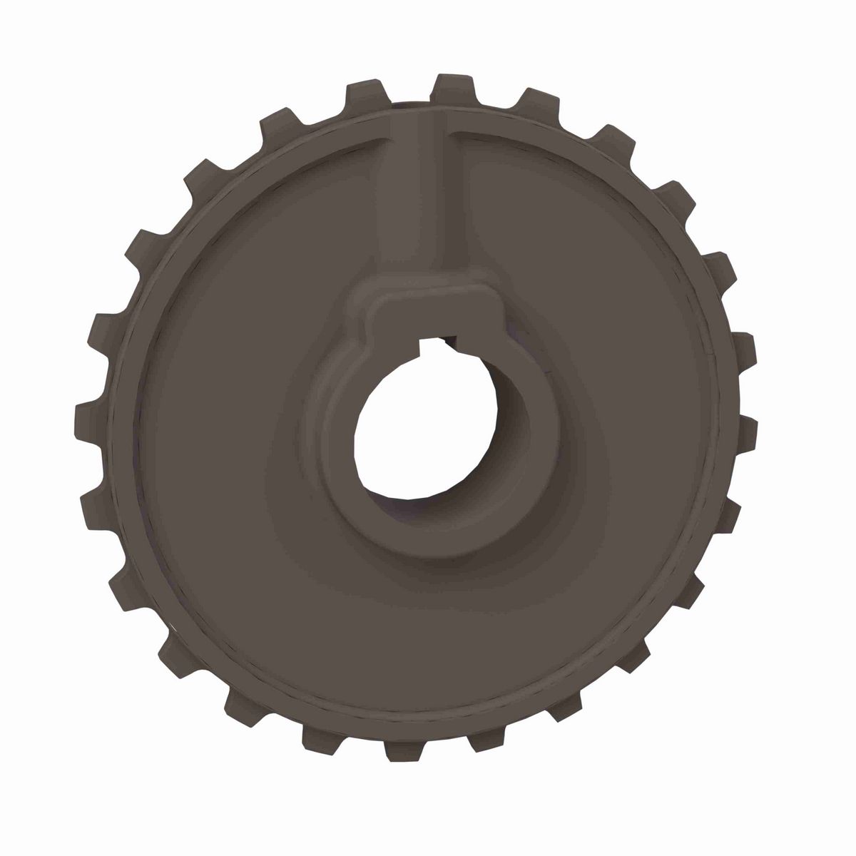 Rexnord 5930 Series Solid One Piece Molded Acetal Sprocket and a 24 Teeth with 30mm Round Shaft-Ready Bore with Keyway & Setscrew - 10334681