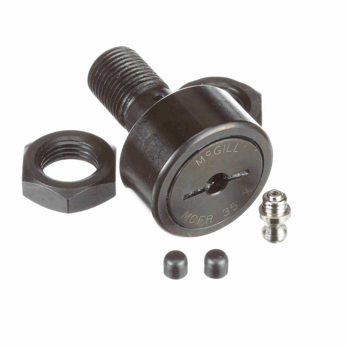 Опорный ролик с цапфой McGill CAMROL MCFR 35 X, цилиндрический, со шлицем под отвёртку, метрический