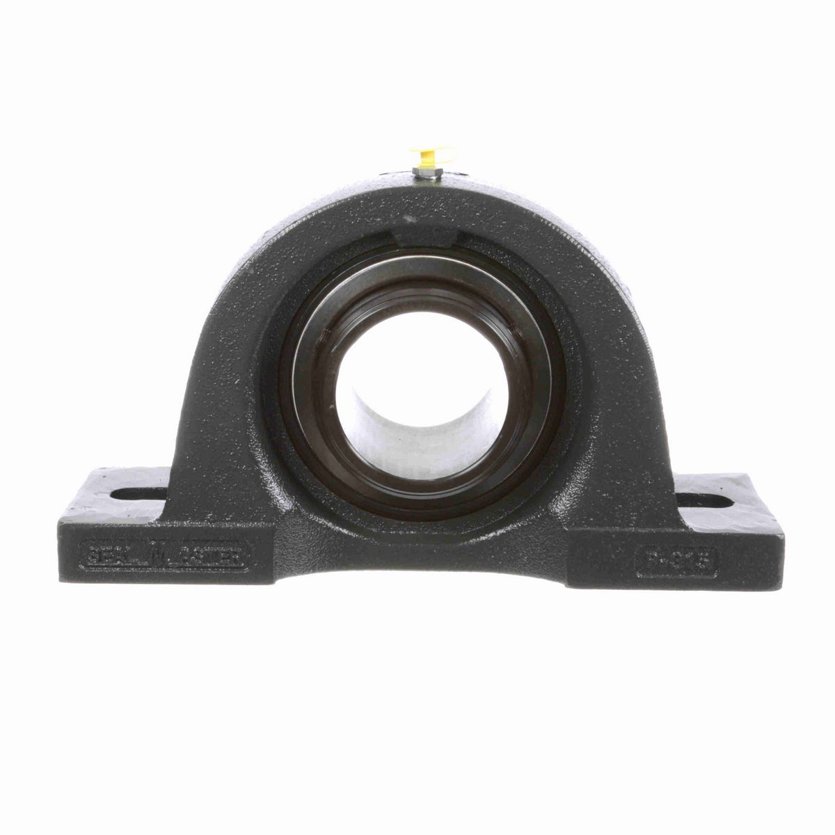 Sealmaster Mounted Cast Iron Two Bolt Pillow Block Ball Bearing - 52100 Bearing Steel, Black Oxided - Double Setscrew Lock - Air Handling Housing Fit, Noise Tested - MPD-55 CXU