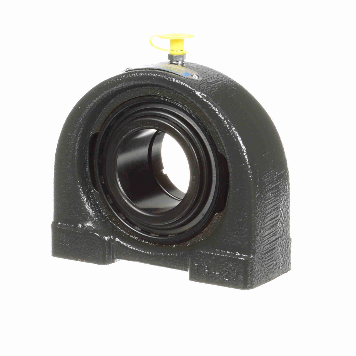 Sealmaster Mounted Cast Iron Tapped Base Pillow Block Ball Bearing - 52100 Bearing Steel, Black Oxided - Concentric Lock - TB-209TMC