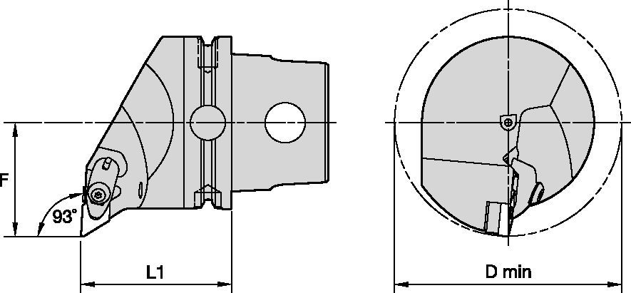 Kenclamp Kennametal DDUN 93° - KM80ATC Cutting Units - Kenclamp [2036381]