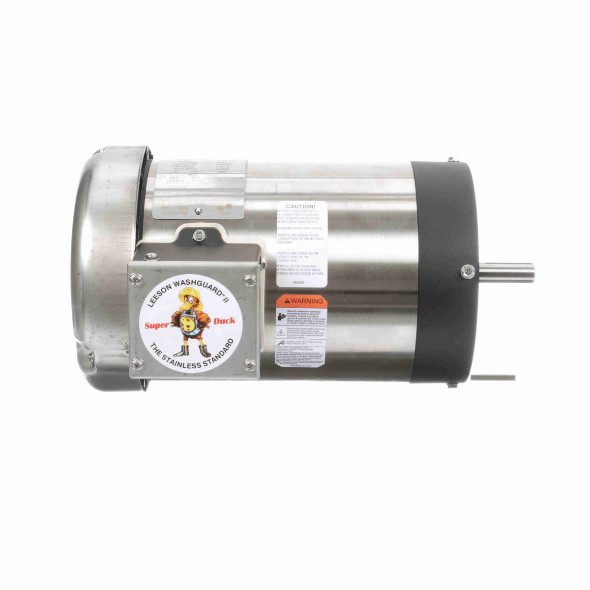 LEESON General Purpose Motor, 1.50 & 1 HP, 3 Ph, 60 & 50 Hz, 230/460 & 190/380 V, 1800 & 1500 RPM, 56C Frame, TEFC - 119488.00