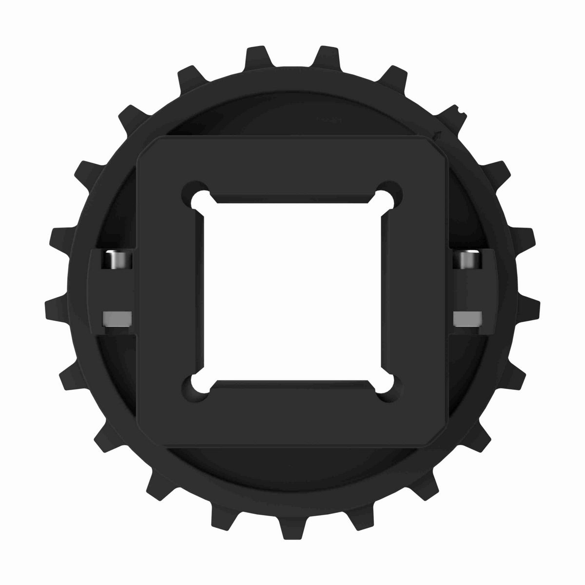 Rexnord 7700 Series Split Molded Nylon Sprocket with 21 Teeth and a 2-1/2in Square Bore - 614-126-3